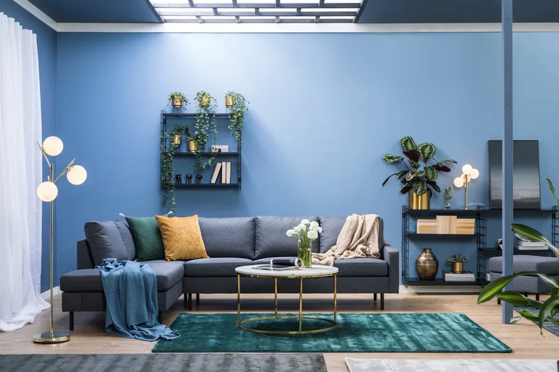 Peppe 4-sits Vänstervänd L-formad Schäslongsoffa i Tyg - Mörkgrå - Products - Möbler - Soffa - Divansoffa & schäslongsoffa - 4 sits soffa med divan