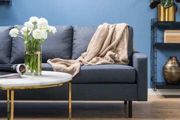 Peppe 4-sits Vänstervänd L-formad Schäslongsoffa i Tyg - Mörkgrå - Products - Möbler - Soffa - Divansoffa & schäslongsoffa - 4 sits soffa med divan