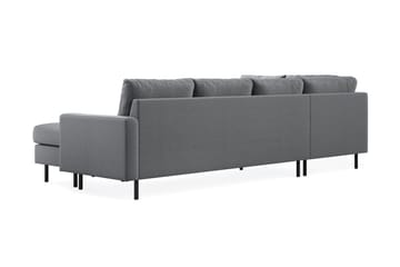 Peppe 4-sits Vänstervänd U-formad Soffa med Divan och Schäslong i Tyg - Ljusgrå - Products - Möbler - Soffa - Divansoffa & schäslongsoffa - 4 sits soffa med divan