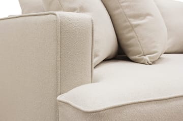Rossita 4-sits Högervänd L-formad Djup Schäslongsoffa i Bouclé - Beige - Products - Möbler - Soffa - Divansoffa & schäslongsoffa - 4 sits soffa med divan
