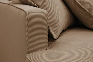 Rossita Lyx 4-sits Extra djup Soffa med Schäslong Höger - Brun Manchester - Products - Möbler - Soffa - Divansoffa & schäslongsoffa - 4 sits soffa med divan