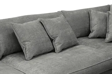 Rossita Lyx 4-sits Extra djup Soffa med Schäslong Höger - Grå Chenille - Products - Möbler - Soffa - Divansoffa & schäslongsoffa - 4 sits soffa med divan