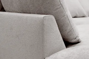 Rossita Lyx 4-sits Extra djup Soffa med Schäslong Vänster - Grå/Brun Chenille - Products - Möbler - Soffa - Divansoffa & schäslongsoffa - 4 sits soffa med divan