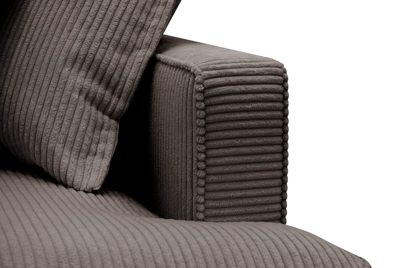 Rossita Lyx 4-sits Extra djup Soffa med Schäslong Vänster - Mörkgrå Manchester - Products - Möbler - Soffa - Divansoffa & schäslongsoffa - 4 sits soffa med divan