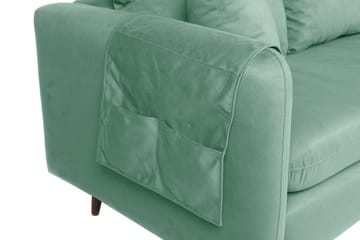 Sofiko Divansoffa Höger - Havgrön/Natur - Products - Möbler - Soffa - Divansoffa & schäslongsoffa - 4 sits soffa med divan
