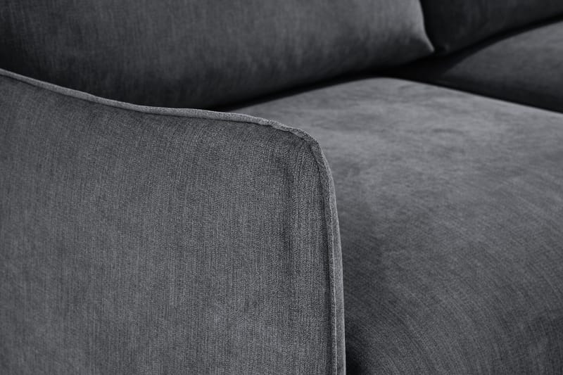 Trend Lyx 3-sits Divansoffa Vänster - Mörkgrå/Svart - Products - Möbler - Soffa - Divansoffa & schäslongsoffa - 4 sits soffa med divan