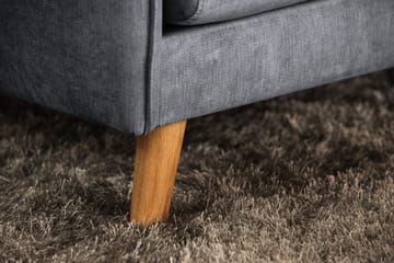 Trend Lyx 3-sits Divansoffa Vänster - Mörkgrå/Svart - Products - Möbler - Soffa - Divansoffa & schäslongsoffa - 4 sits soffa med divan