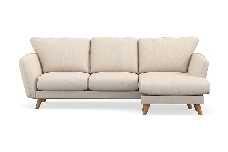 Trend Lyx 3-sits Högervänd L-formad Divansoffa i Manchester - Beige - Products - Möbler - Soffa - Divansoffa & schäslongsoffa - 4 sits soffa med divan