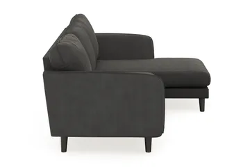 Trend Lyx 3-sits Högervänd L-formad Divansoffa i Manchester - Mörkgrå - Products - Möbler - Soffa - Divansoffa & schäslongsoffa - 4 sits soffa med divan