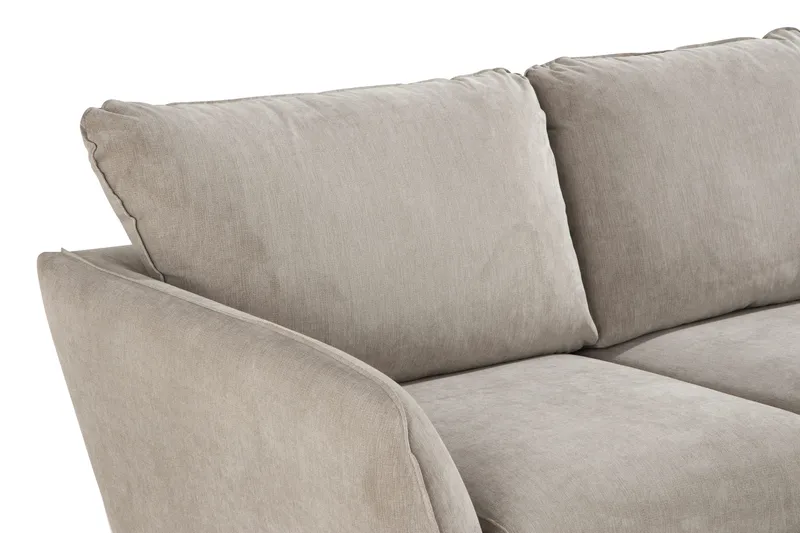 Trend Lyx 3-sits Högervänd L-formad Divansoffa i Tyg - Beige - Products - Möbler - Soffa - Divansoffa & schäslongsoffa - 4 sits soffa med divan