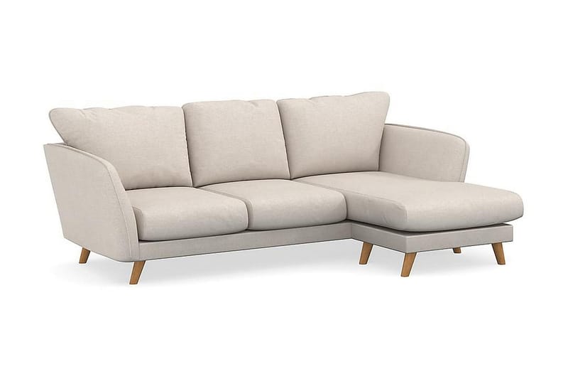 Trend Lyx 3-sits Högervänd L-formad Divansoffa i Tyg - Beige - Products - Möbler - Soffa - Divansoffa & schäslongsoffa - 4 sits soffa med divan