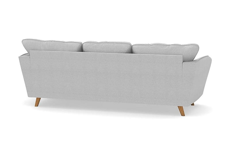 Trend Lyx 3-sits Högervänd L-formad Divansoffa i Tyg - Ljusgrå - Products - Möbler - Soffa - Divansoffa & schäslongsoffa - 4 sits soffa med divan