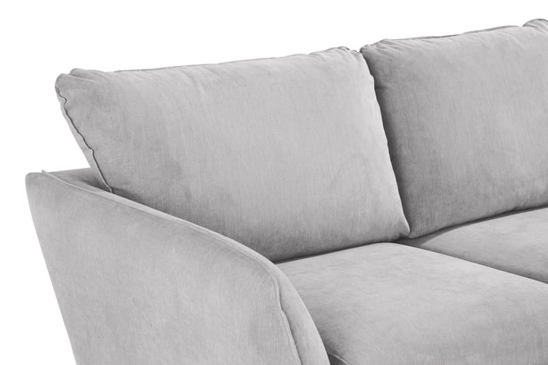 Trend Lyx 3-sits Högervänd L-formad Divansoffa i Tyg - Ljusgrå - Products - Möbler - Soffa - Divansoffa & schäslongsoffa - 4 sits soffa med divan