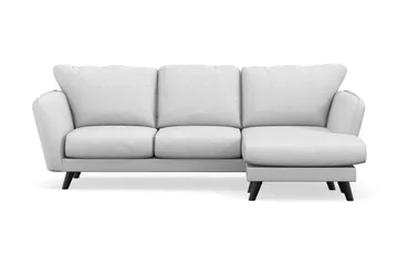 Trend Lyx 3-sits Högervänd L-formad Divansoffa i Tyg - Ljusgrå - Products - Möbler - Soffa - Divansoffa & schäslongsoffa - 4 sits soffa med divan