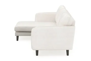Trend Lyx 3-sits Vänstervänd L-formad Divansoffa i Bouclé - Vit - Products - Möbler - Soffa - Divansoffa & schäslongsoffa - 4 sits soffa med divan