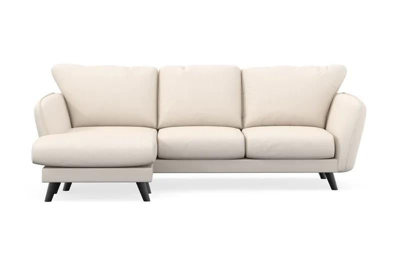 Trend Lyx 3-sits Vänstervänd L-formad Divansoffa i Manchester, Beige