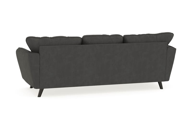 Trend Lyx 3-sits Vänstervänd L-formad Divansoffa i Manchester - Mörkgrå - Products - Möbler - Soffa - Divansoffa & schäslongsoffa - 4 sits soffa med divan