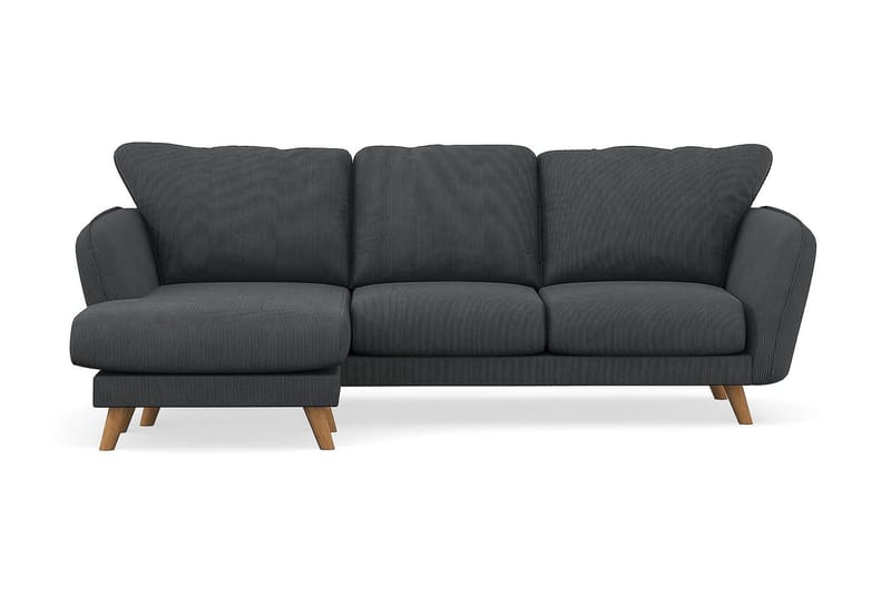 Trend Lyx 3-sits Vänstervänd L-formad Divansoffa i Manchester - Mörkgrå - Products - Möbler - Soffa - Divansoffa & schäslongsoffa - 4 sits soffa med divan