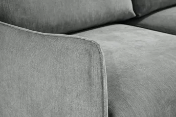 Trend Lyx 3-sits Vänstervänd L-formad Divansoffa i Tyg - Grå - Products - Möbler - Soffa - Divansoffa & schäslongsoffa - 4 sits soffa med divan