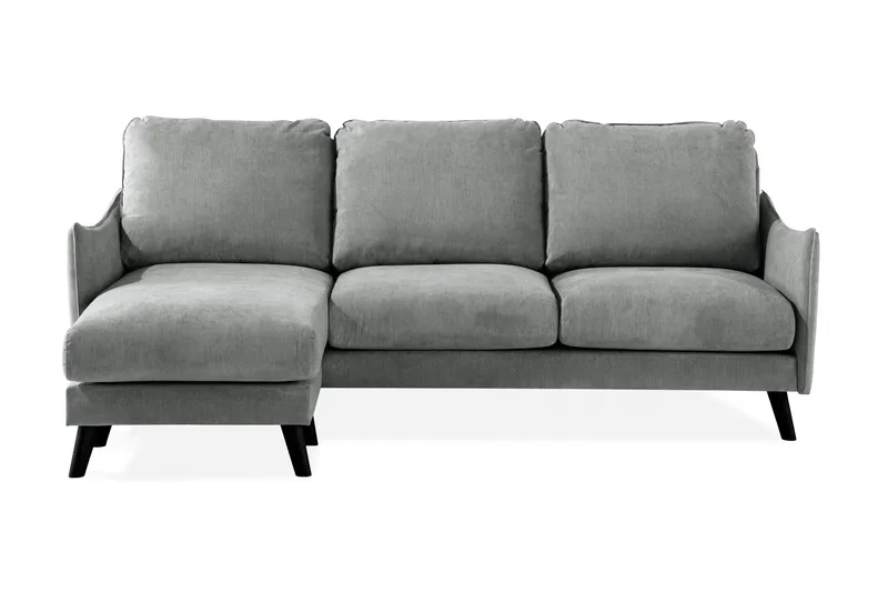 Trend Lyx 3-sits Vänstervänd L-formad Divansoffa i Tyg - Grå - Products - Möbler - Soffa - Divansoffa & schäslongsoffa - 4 sits soffa med divan
