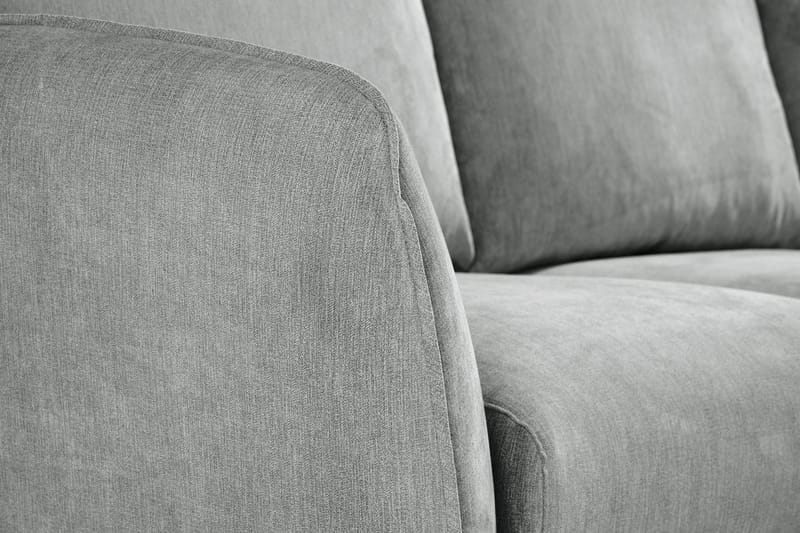 Trend Lyx 3-sits Vänstervänd L-formad Divansoffa i Tyg - Grå - Products - Möbler - Soffa - Divansoffa & schäslongsoffa - 4 sits soffa med divan