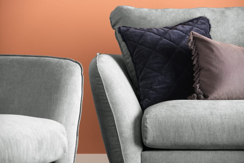 Trend Lyx 3-sits Vänstervänd L-formad Divansoffa i Tyg - Grå - Products - Möbler - Soffa - Divansoffa & schäslongsoffa - 4 sits soffa med divan