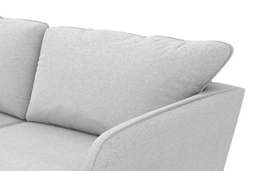 Trend Lyx 3-sits Vänstervänd L-formad Divansoffa i Tyg - Ljusgrå - Products - Möbler - Soffa - Divansoffa & schäslongsoffa - 4 sits soffa med divan