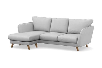 Trend Lyx 3-sits Vänstervänd L-formad Divansoffa i Tyg - Ljusgrå - Products - Möbler - Soffa - Divansoffa & schäslongsoffa - 4 sits soffa med divan