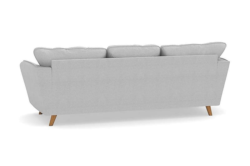 Trend Lyx 3-sits Vänstervänd L-formad Divansoffa i Tyg - Ljusgrå - Products - Möbler - Soffa - Divansoffa & schäslongsoffa - 4 sits soffa med divan
