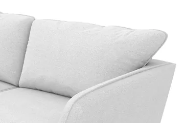 Trend Lyx 3-sits Vänstervänd L-formad Divansoffa i Tyg - Ljusgrå - Products - Möbler - Soffa - Divansoffa & schäslongsoffa - 4 sits soffa med divan