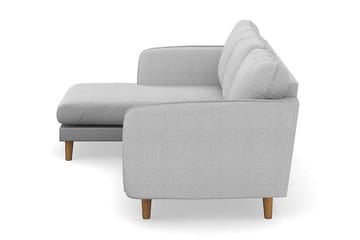 Trend Lyx 3-sits Vänstervänd L-formad Divansoffa i Tyg - Ljusgrå - Products - Möbler - Soffa - Divansoffa & schäslongsoffa - 4 sits soffa med divan