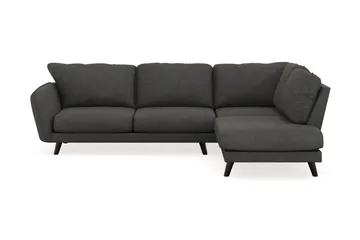 Trend Lyx 4-sits Högervänd L-formad Schäslongsoffa i Manchester - Mörkgrå - Products - Möbler - Soffa - Divansoffa & schäslongsoffa - 4 sits soffa med divan