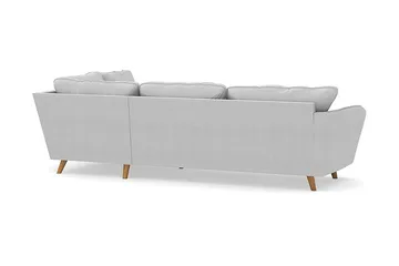 Trend Lyx 4-sits Högervänd L-formad Schäslongsoffa i Tyg - Ljusgrå - Products - Möbler - Soffa - Divansoffa & schäslongsoffa - 4 sits soffa med divan