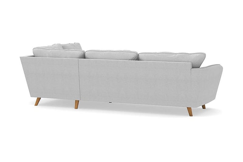 Trend Lyx 4-sits Högervänd L-formad Schäslongsoffa i Tyg - Ljusgrå - Products - Möbler - Soffa - Divansoffa & schäslongsoffa - 4 sits soffa med divan