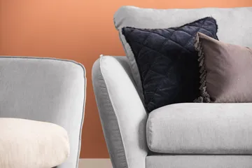 Trend Lyx 4-sits Högervänd L-formad Schäslongsoffa i Tyg - Ljusgrå - Products - Möbler - Soffa - Divansoffa & schäslongsoffa - 4 sits soffa med divan