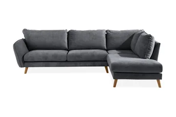 Trend Lyx 4-sits Högervänd L-formad Schäslongsoffa i Tyg