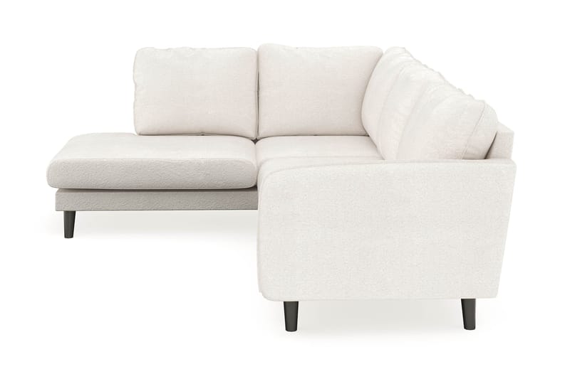 Trend Lyx 4-sits Vänstervänd L-formad Schäslongsoffa i Bouclé - Vit - Products - Möbler - Soffa - Divansoffa & schäslongsoffa - 4 sits soffa med divan