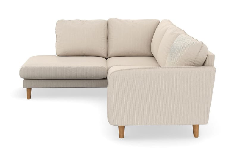 Trend Lyx 4-sits Vänstervänd L-formad Schäslongsoffa i Manchester - Beige - Products - Möbler - Soffa - Divansoffa & schäslongsoffa - 4 sits soffa med divan