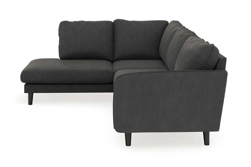Trend Lyx 4-sits Vänstervänd L-formad Schäslongsoffa i Manchester - Mörkgrå - Products - Möbler - Soffa - Divansoffa & schäslongsoffa - 4 sits soffa med divan