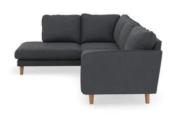 Trend Lyx 4-sits Vänstervänd L-formad Schäslongsoffa i Manchester - Mörkgrå - Products - Möbler - Soffa - Divansoffa & schäslongsoffa - 4 sits soffa med divan