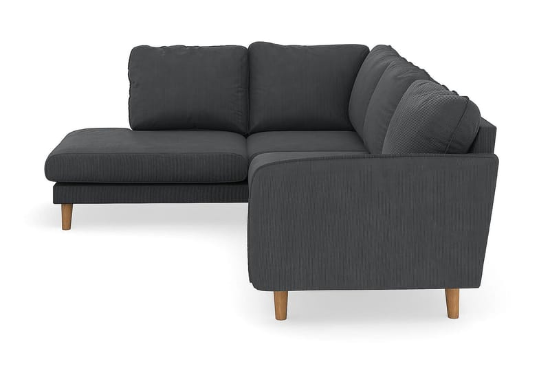 Trend Lyx 4-sits Vänstervänd L-formad Schäslongsoffa i Manchester - Mörkgrå - Products - Möbler - Soffa - Divansoffa & schäslongsoffa - 4 sits soffa med divan