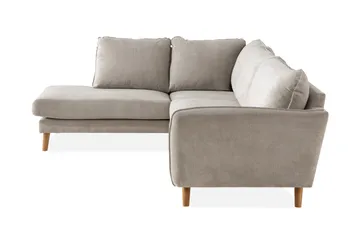 Trend Lyx 4-sits Vänstervänd L-formad Schäslongsoffa i Tyg - Beige - Products - Möbler - Soffa - Divansoffa & schäslongsoffa - 4 sits soffa med divan