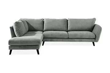Trend Lyx 4-sits Vänstervänd L-formad Schäslongsoffa i Tyg