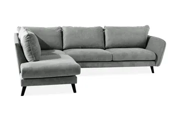 Trend Lyx 4-sits Vänstervänd L-formad Schäslongsoffa i Tyg - Grå - Products - Möbler - Soffa - Divansoffa & schäslongsoffa - 4 sits soffa med divan