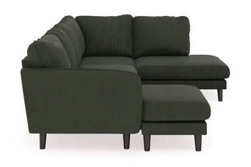 Trend Lyx 4-sits Vänstervänd U-formad Soffa med Divan och Schäslong i Manchester - Mörkgrön - Products - Möbler - Soffa - Divansoffa & schäslongsoffa - 4 sits soffa med divan