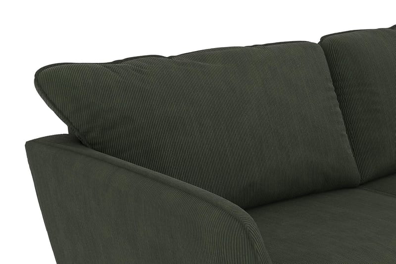 Trend Lyx 4-sits Vänstervänd U-formad Soffa med Divan och Schäslong i Manchester - Mörkgrön - Products - Möbler - Soffa - Divansoffa & schäslongsoffa - 4 sits soffa med divan