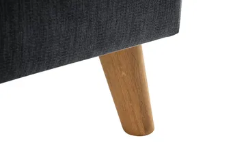 Trend Lyx Schäslongsoffa Höger - Mörkgrå/Ek - Products - Möbler - Soffa - Divansoffa & schäslongsoffa - 4 sits soffa med divan