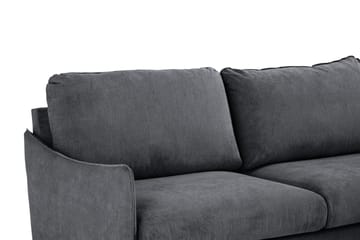 Trend Lyx Schäslongsoffa Höger - Mörkgrå/Ek - Products - Möbler - Soffa - Divansoffa & schäslongsoffa - 4 sits soffa med divan