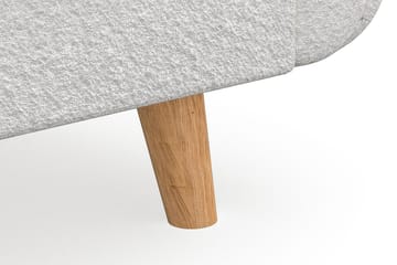 Trend Lyx Schäslongsoffa Höger - Vit|Bouclé - Products - Möbler - Soffa - Divansoffa & schäslongsoffa - 4 sits soffa med divan