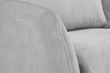 Trend Lyx Schäslongsoffa Vänster - Ljusgrå/Ek - Products - Möbler - Soffa - Divansoffa & schäslongsoffa - 4 sits soffa med divan